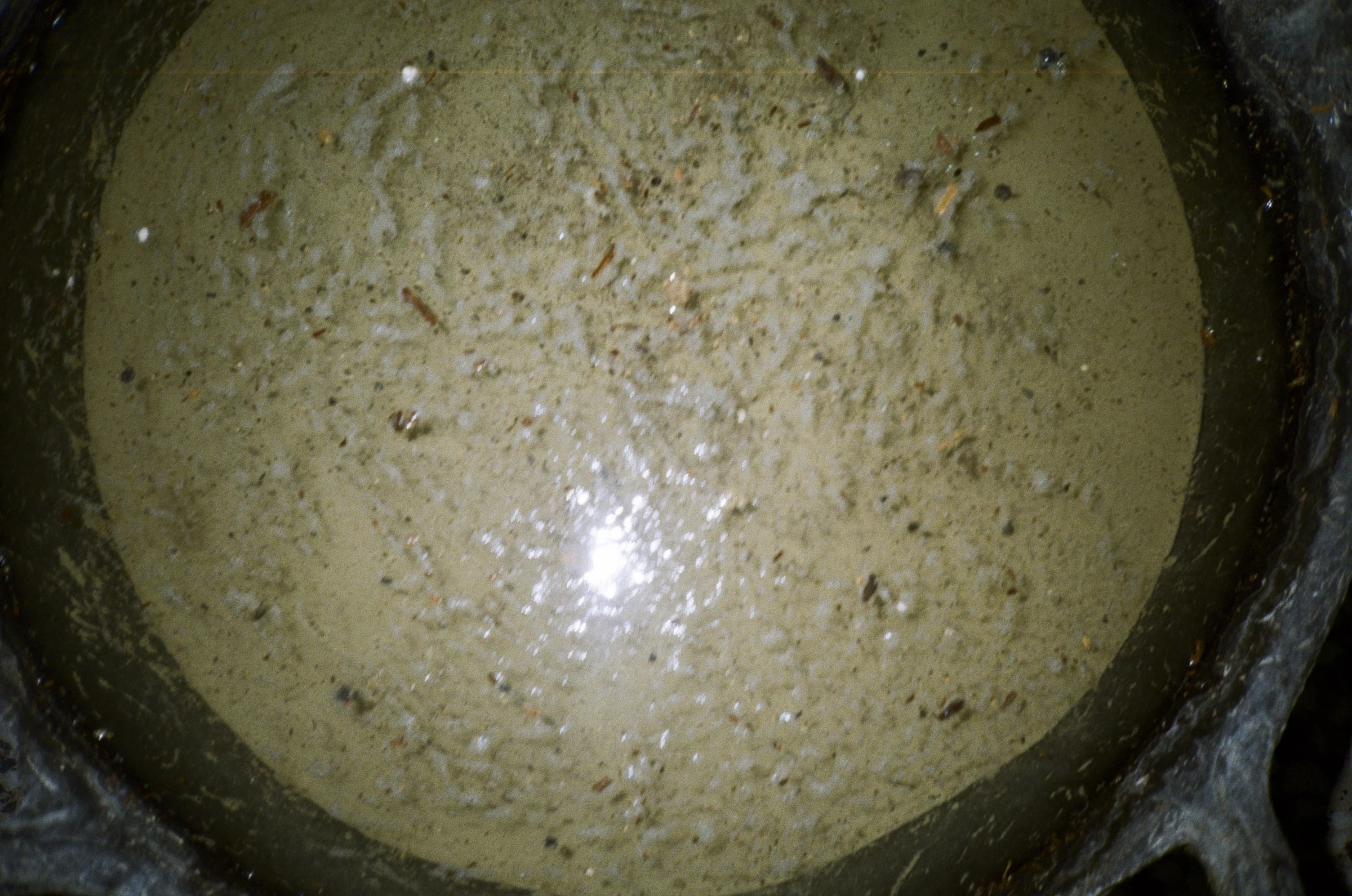 Rayogramas con agua de arcilla de Carabanchel, registro 02