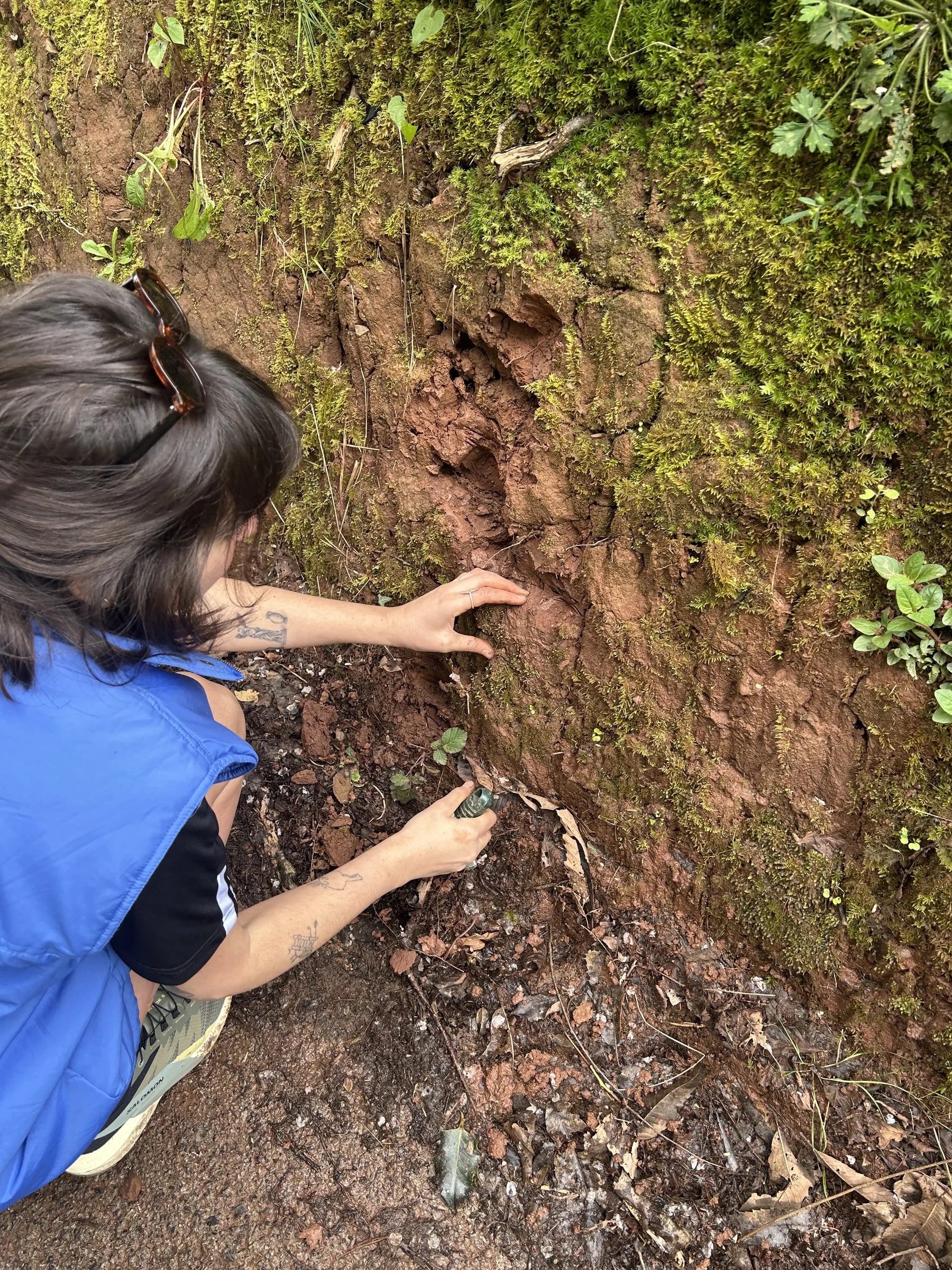 Trabajo de campo, recolección y observación material de Brenda Ranieri, registro 14