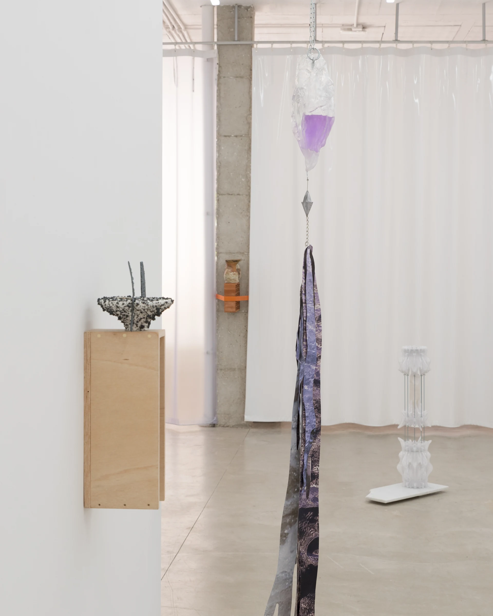 Vista de sala con la obra instalada sobre soporte